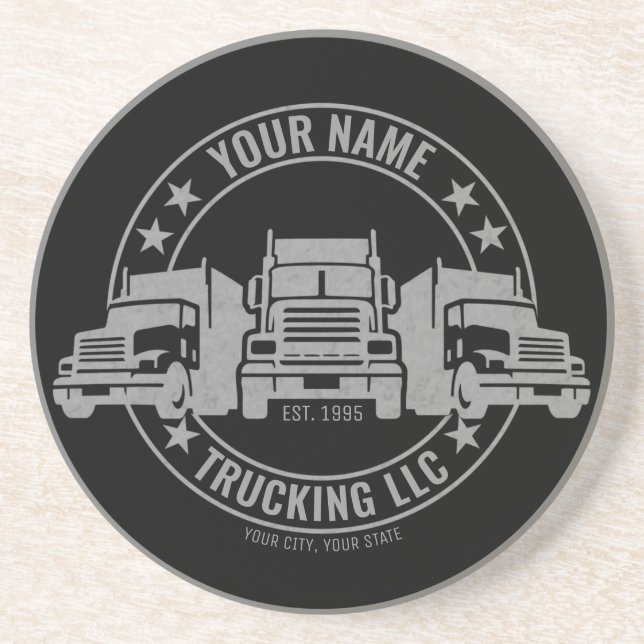 Personlig Trucker Big Rig Semi Lastbil Trucking Underlägg (Framsidan)