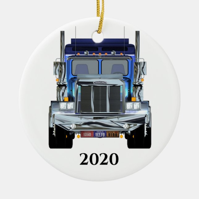 Personlig Trucker Ornament (Framsidan)