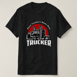 Personlig Trucker Present T-Shirt