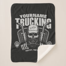 Personlig Trucker Skull Trucker Big Rig Lastbil