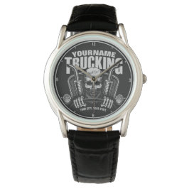 Personlig Trucker Skull Trucker Big Rig Lastbil Armbandsur