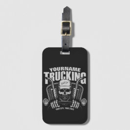 Personlig Trucker Skull Trucker Big Rig Lastbil Bagagebricka