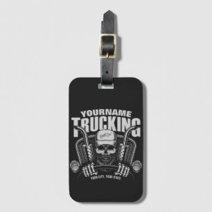 Personlig Trucker Skull Trucker Big Rig Lastbil Bagagebricka