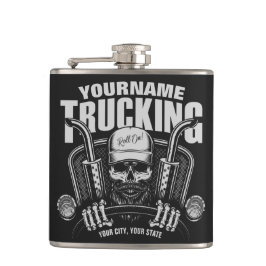 Personlig Trucker Skull Trucker Big Rig Lastbil  Fickplunta
