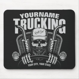 Personlig Trucker Skull Trucker Big Rig Lastbil Musmatta