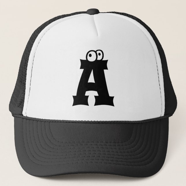 Personlig Truckerhatt med Monogram Keps (Framsida)