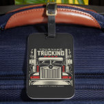 Personlig Trucking 18 Wheeler BIG RIG Trucker Bagagebricka<br><div class="desc">Personlig Arton Wheeler Trucker Big Rig Semi Lastbil Trucking Company Design - Anpassa med ditt namn och Anpassningsbar Text!</div>