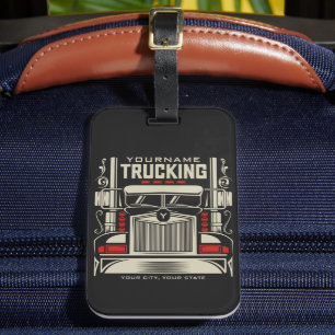 Personlig Trucking 18 Wheeler BIG RIG Trucker Bagagebricka