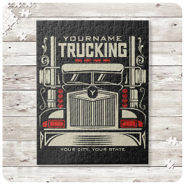 Personlig Trucking 18 Wheeler BIG RIG Trucker Pussel
