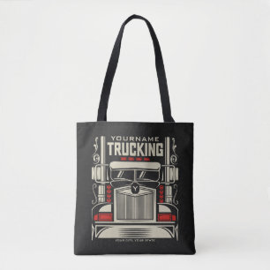 Personlig Trucking 18 Wheeler BIG RIG Trucker Tygkasse