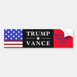 Personlig Trump Vance 2024 Bildekal
