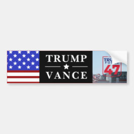 Personlig Trump Vance 2024 Bildekal