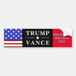 Personlig Trump Vance 2024 Bildekal