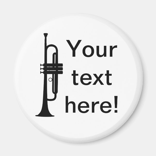 Personlig Trumpet Magnet (Framsidan)