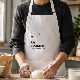 Personlig Trust Me I'm Cooking Kul Anpassad Chef Förkläde