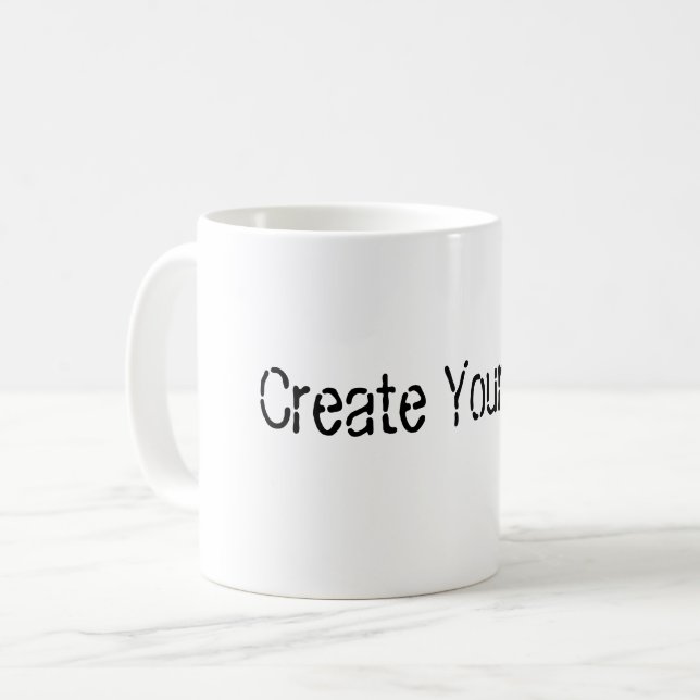 Personlig tryckt för daglig användning i hemmet kö kaffemugg (Framsida vänster)