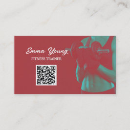 Personlig Ttrainer Fitness QR-kod Visitkort