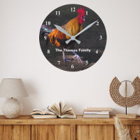 Personlig Tupp Crowing Wall Clock