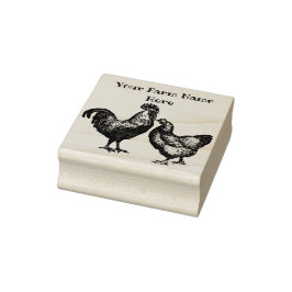 Personlig Tupp och Hen Chicken Farm Stämpel