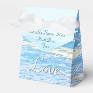 Personlig Turcos Beach Wedding Favor Boxes Presentaskar