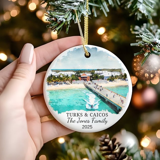 Personlig Turks & Caicos Ornament (Skapare uppladdad)