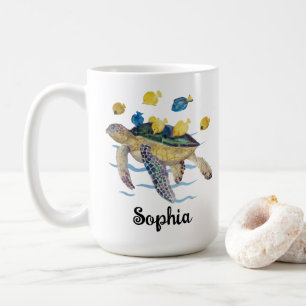 Personlig Turtle Mugg, Turtle Älskare Gift, Turtle Kaffemugg