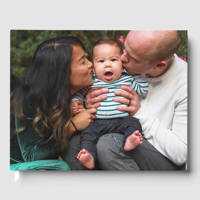 Personlig två foto-Dubbla Sidofamilj Gästböcker (Framsida)