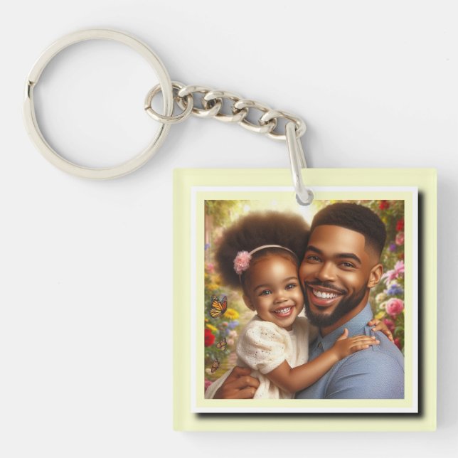 Personlig två foton på Gult Ram (Framsidan)