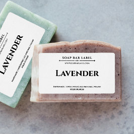 Personlig Tvålsetikett Vit bakgrundsmarkering Fraktsedel