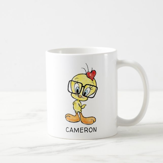Personlig TWEETY™ Bird Nerd Coffee Mugg (Höger)