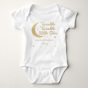 Personlig Twinkle Little star glitter T Shirt