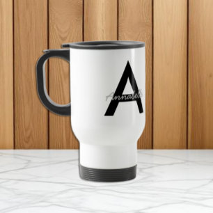 Personlig typografi monogram resemugg