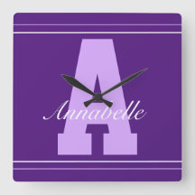 Personlig-typografi namn klocka