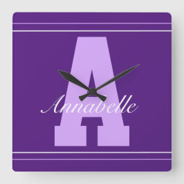 Personlig-typografi namn klocka