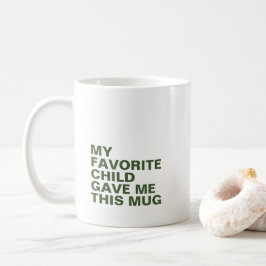 Personlig Typography Mugg med initial