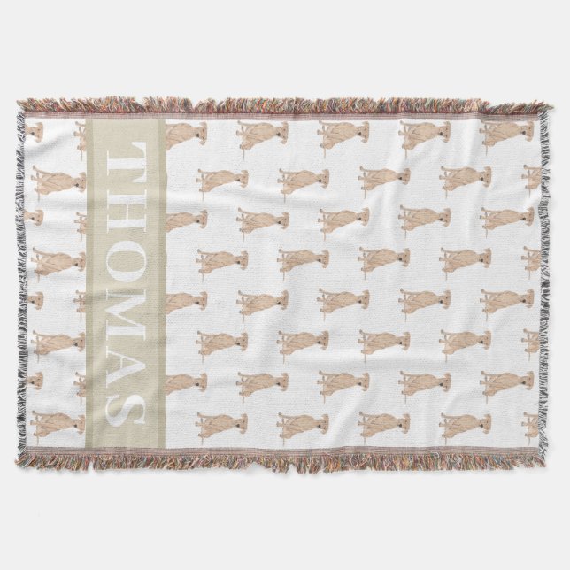 Personlig tysk pinscher filt (Framsidan)