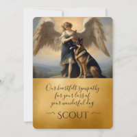 Personlig Tysk shepherd Hund Loss Sympathy