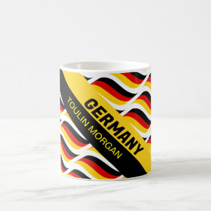 Personlig Tyska Flagga kaffe Mugg