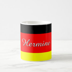 Personlig Tyska Flagga Kaffemugg