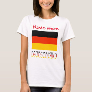 Personlig Tysklands Flagga Kulturarv Kvinnor T Shirt