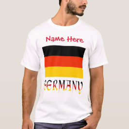 Personlig tysklandsflagga arv herr- t shirt
