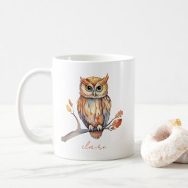 Personlig uggla kaffemugg