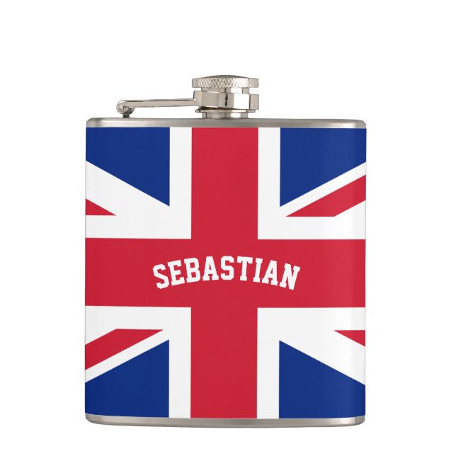 Personlig UK United Union Jack Flagga Fickplunta (Framsidan)