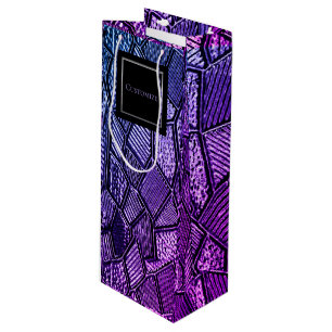 Personlig Ultra Violet Mosaic Glass Vin Bag