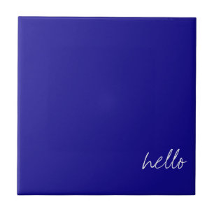 Personlig Ultramarine Blue Kakelplatta
