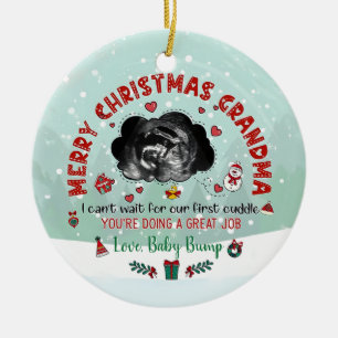 Personlig Ultrasound Ornament Grandma kan inte vai