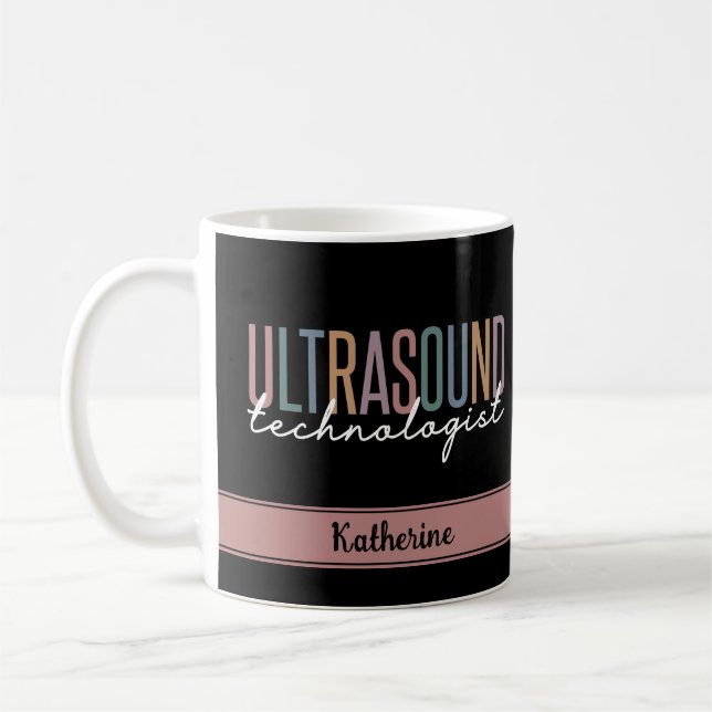 Personlig Ultrasound-teknikgåvor Kaffemugg (Vänster)