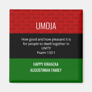 Personlig UMOJA Unity Lycklig Kwanzaa Magnet