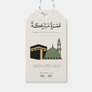Personlig Umrah Mubarakah Presentetikett