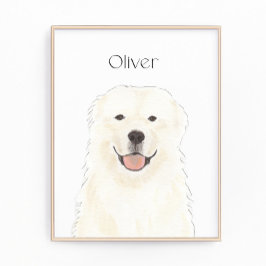 Personlig Underbar Pyrenées Hund Art Fototryck